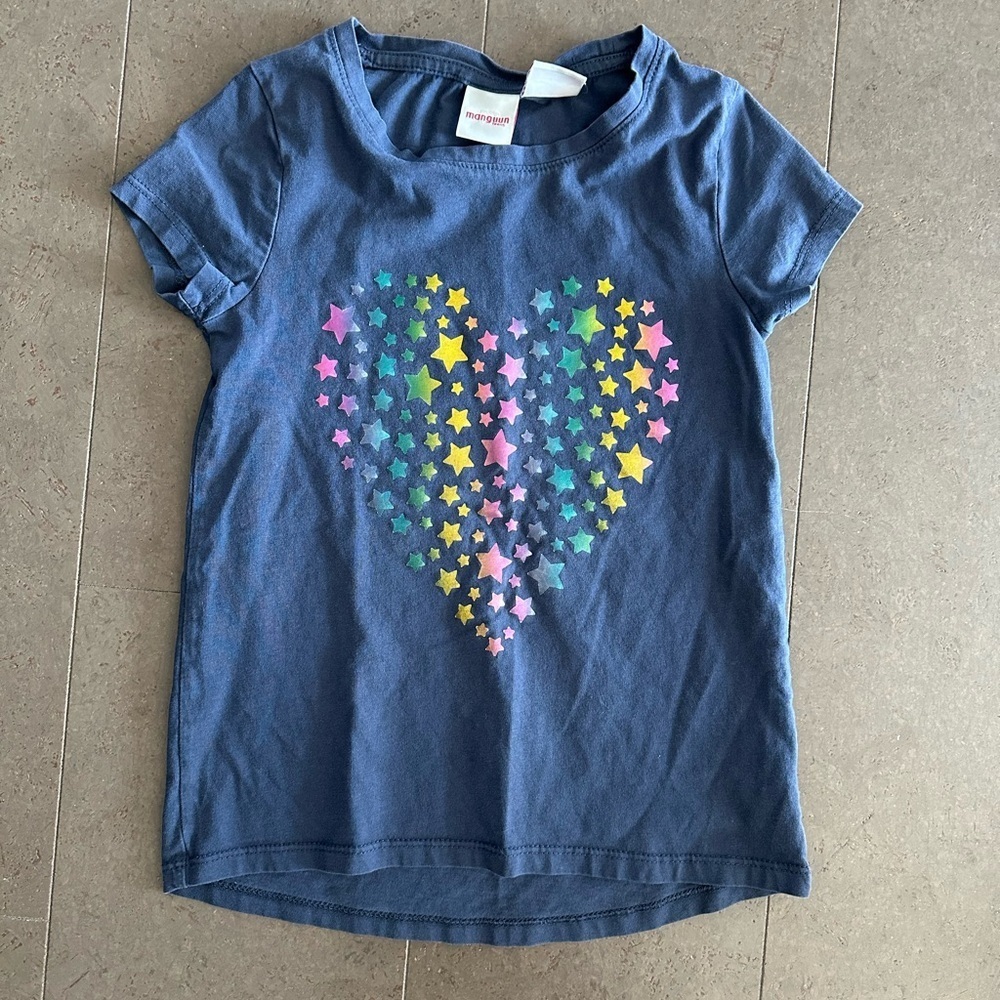 Blue Star Heart Tshirt 7